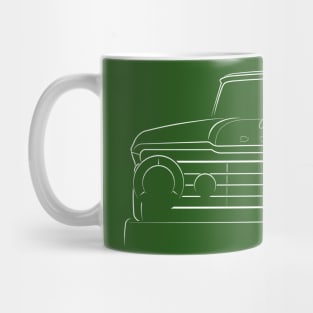 1967 Dodge D100 Sweptline - front stencil, white Mug